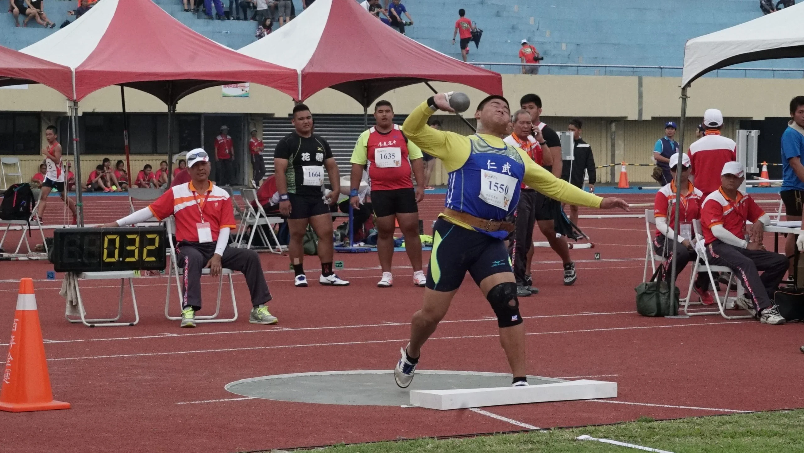 《田徑》好友漏氣求進步 賴晉豪 馬皓瑋破高男鉛球大會紀錄