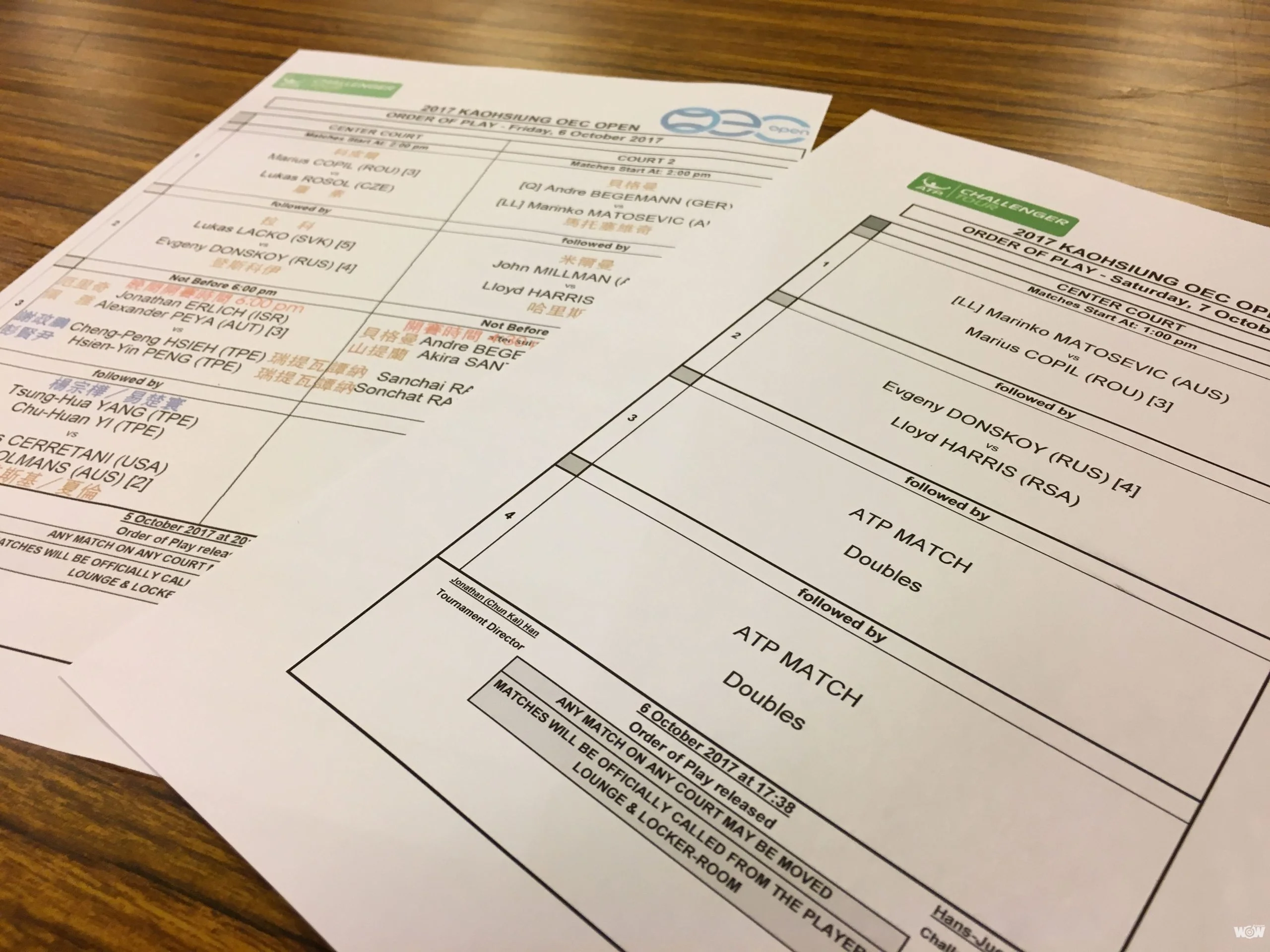 《網球》海碩盃的幕後 聽專家解釋如何安排賽程