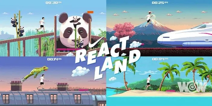 《路跑》跑者化身遊戲人物 在REACT LAND環遊世界