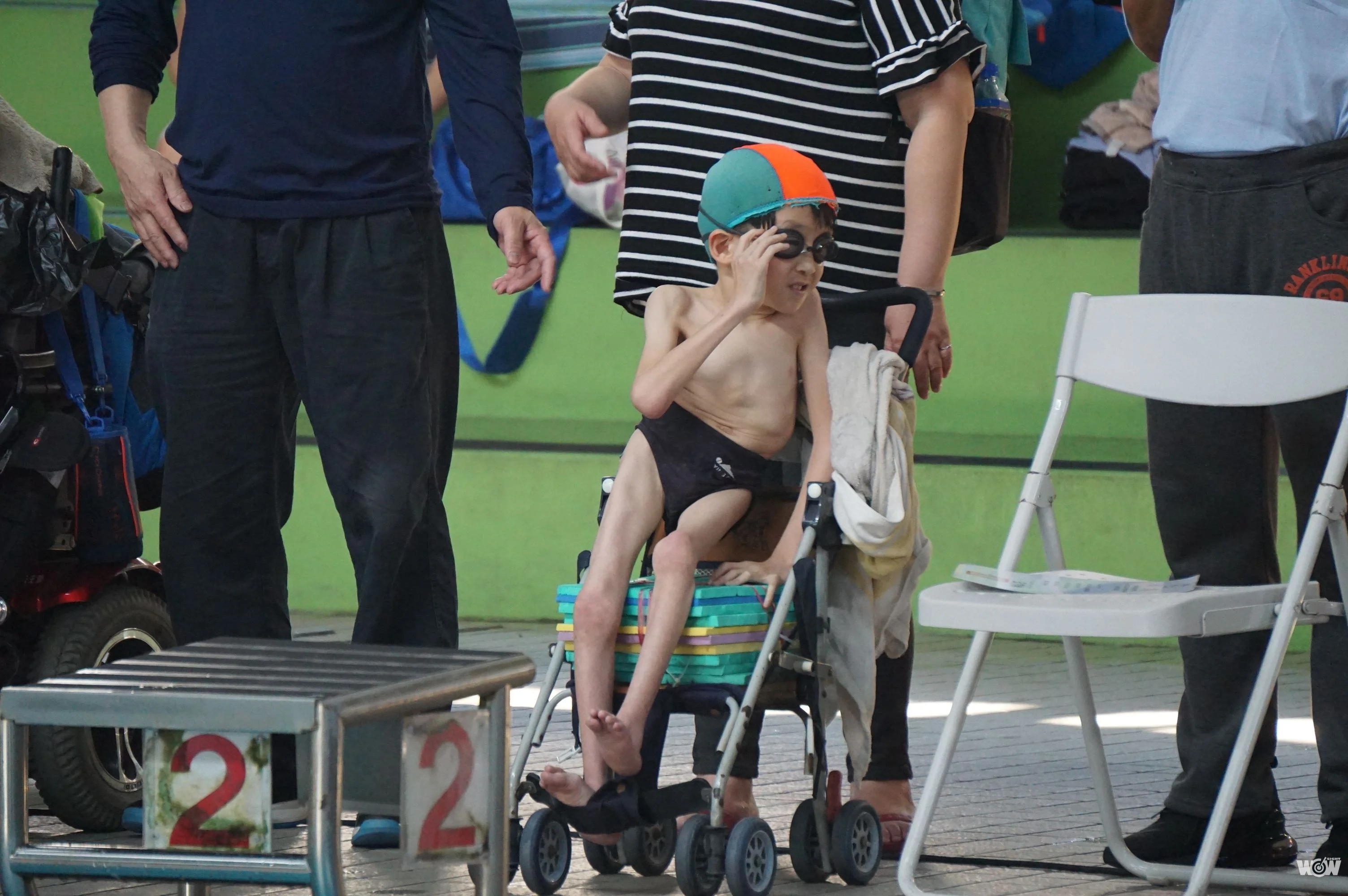 《游泳》年僅10歲的身障泳士 孫翊倫完賽掌聲如雷