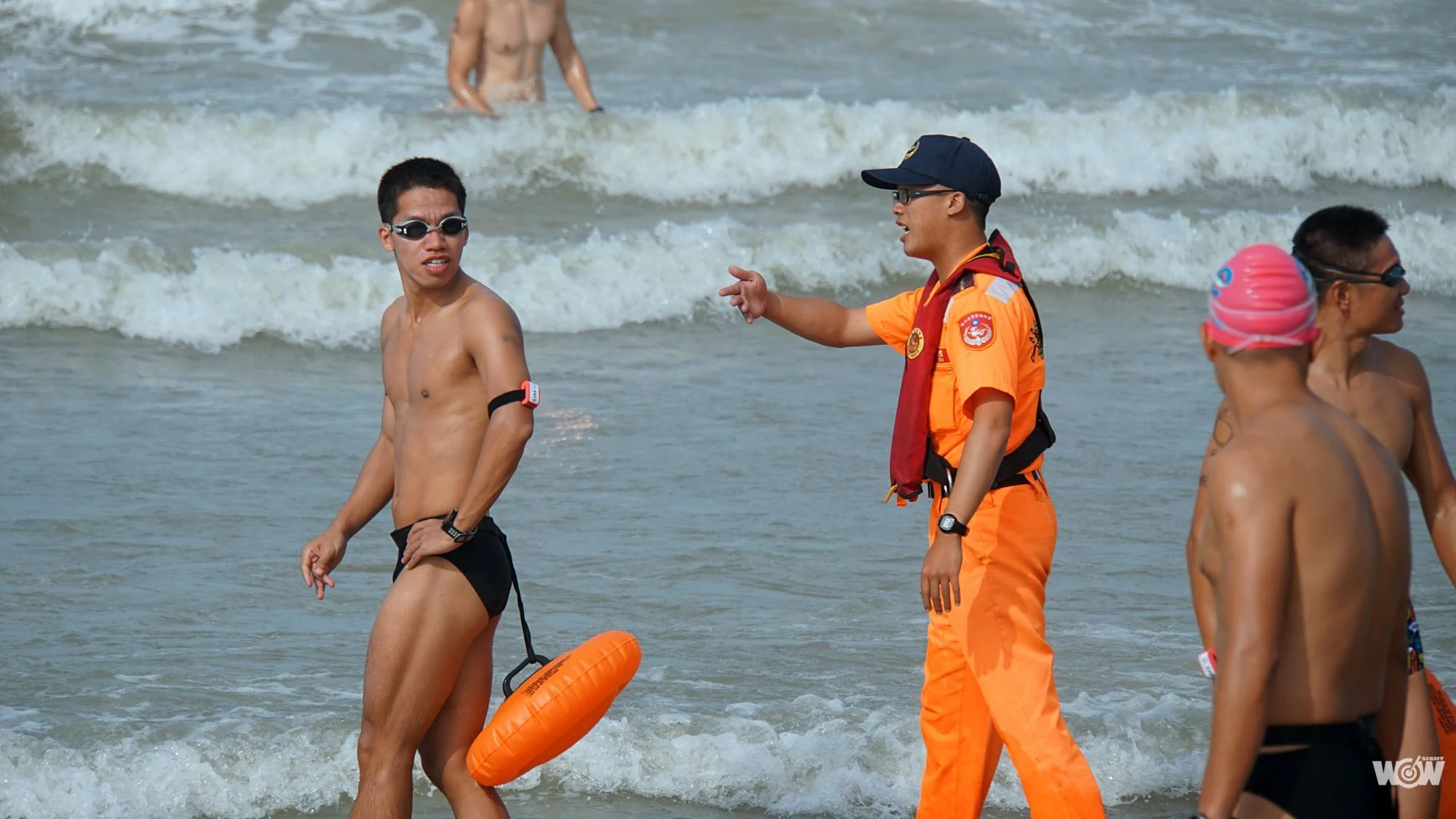 《游泳》搶灘料羅灣海上長泳 17年頭一遭 海象不佳取消