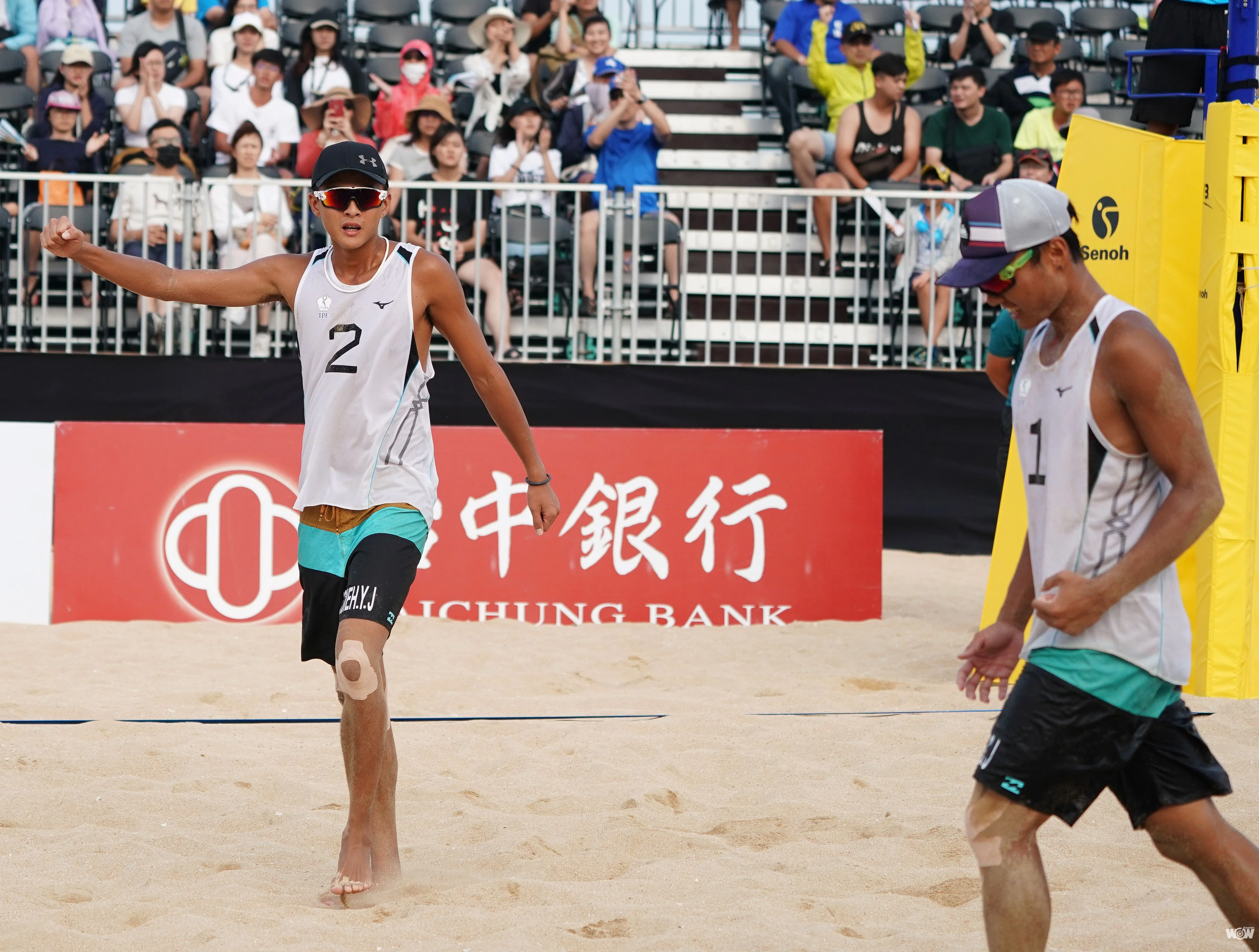 《沙灘排球》地主觀眾助威 王進如／謝雅仁勇闖亞巡賽4強