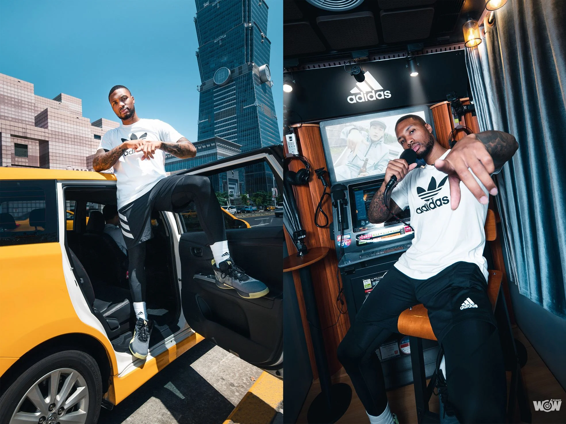 《籃球》Damian Lillard 再訪台北 搭小黃、秀饒舌、賞夜景