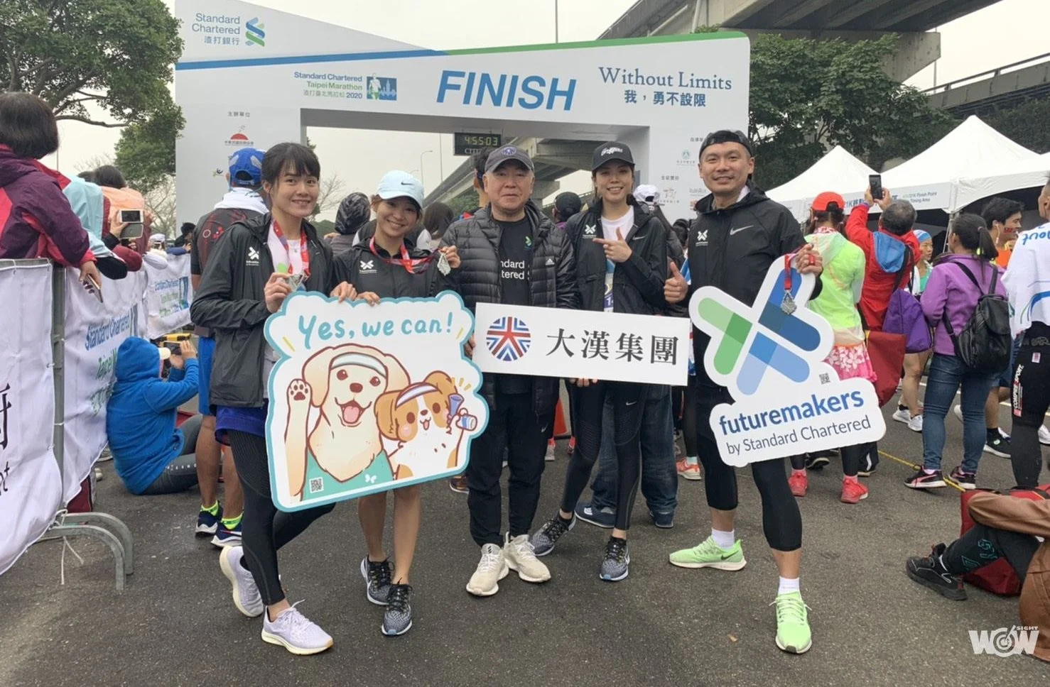 《路跑》渣打臺北公益馬拉松 女主播組接力隊響應 跑出佳績超開心