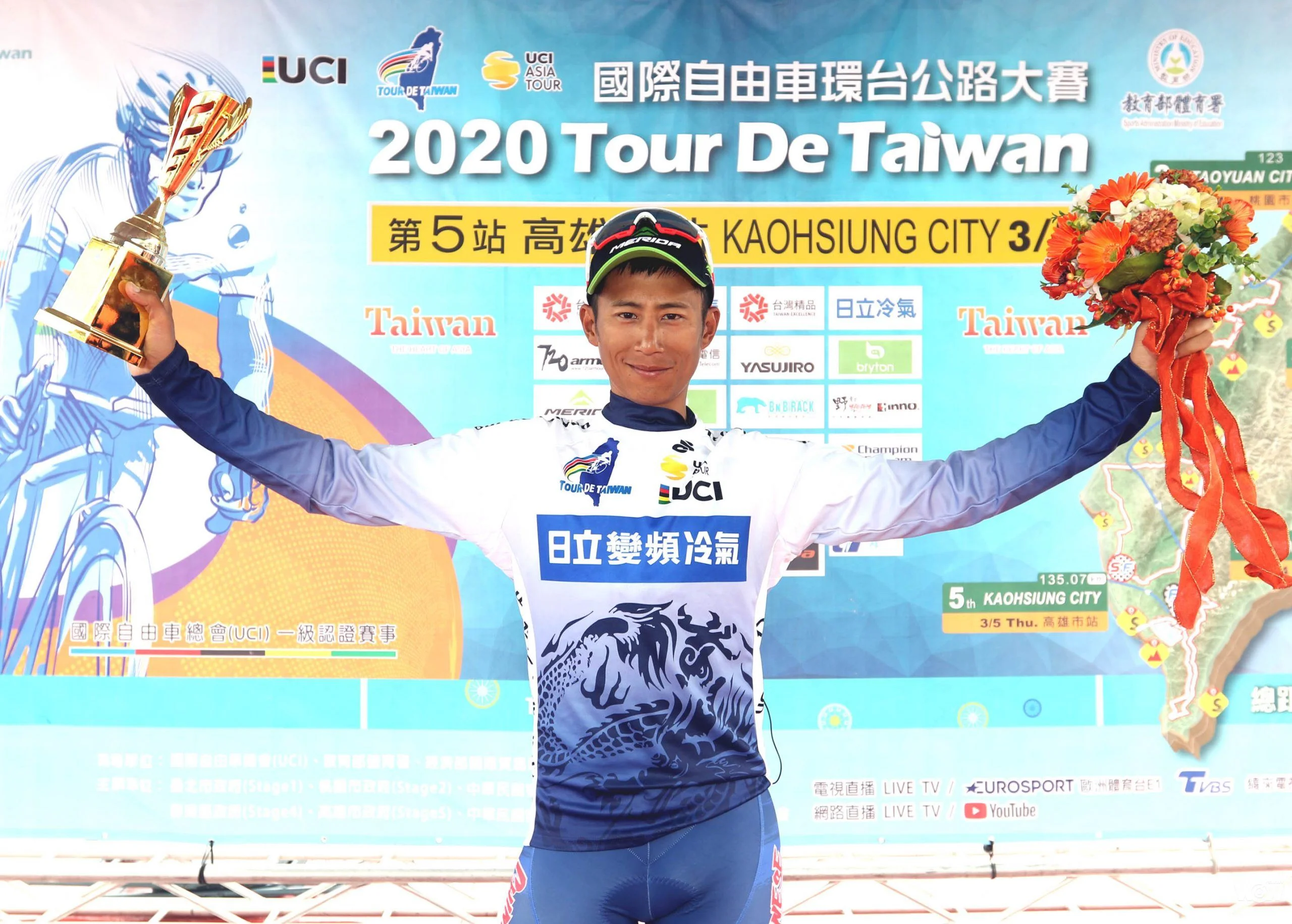 《自由車》亞洲第一守住了！馮俊凱穿回環台賽藍衫寫生涯最佳！
