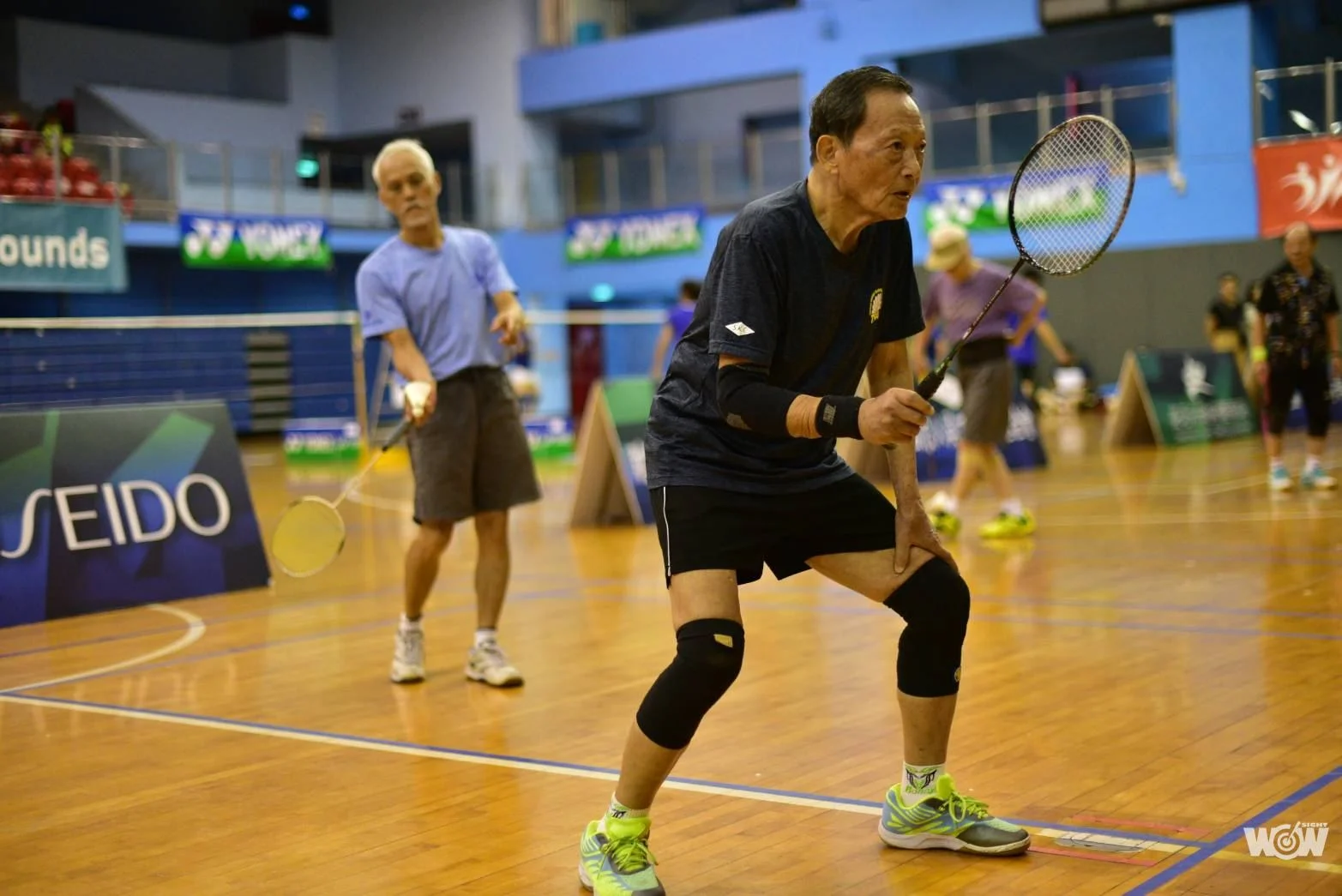 《羽球》第49屆第清晨盃開打 90歲阿公阿嬤大展身手
