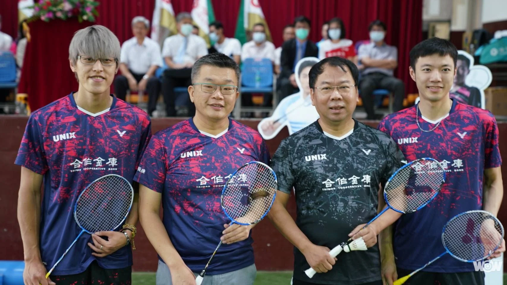 《羽球》疫後合庫公益活動 蔡其昌、謝志忠挑戰王子維、李哲輝