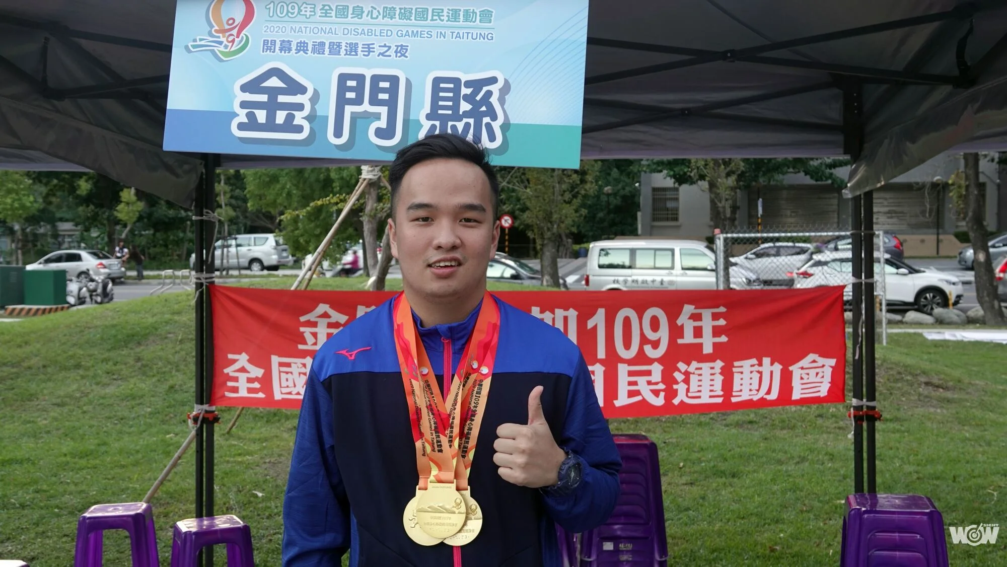 《全障運》相信支持的力量 金門縣林泊霆奪田徑三金創佳績