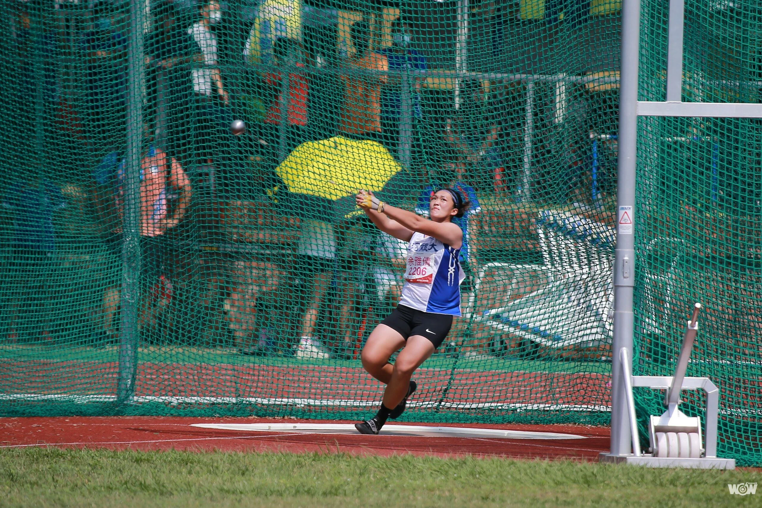 《全大運》64公尺12 余雅倩女子鏈球破全國達標亞運