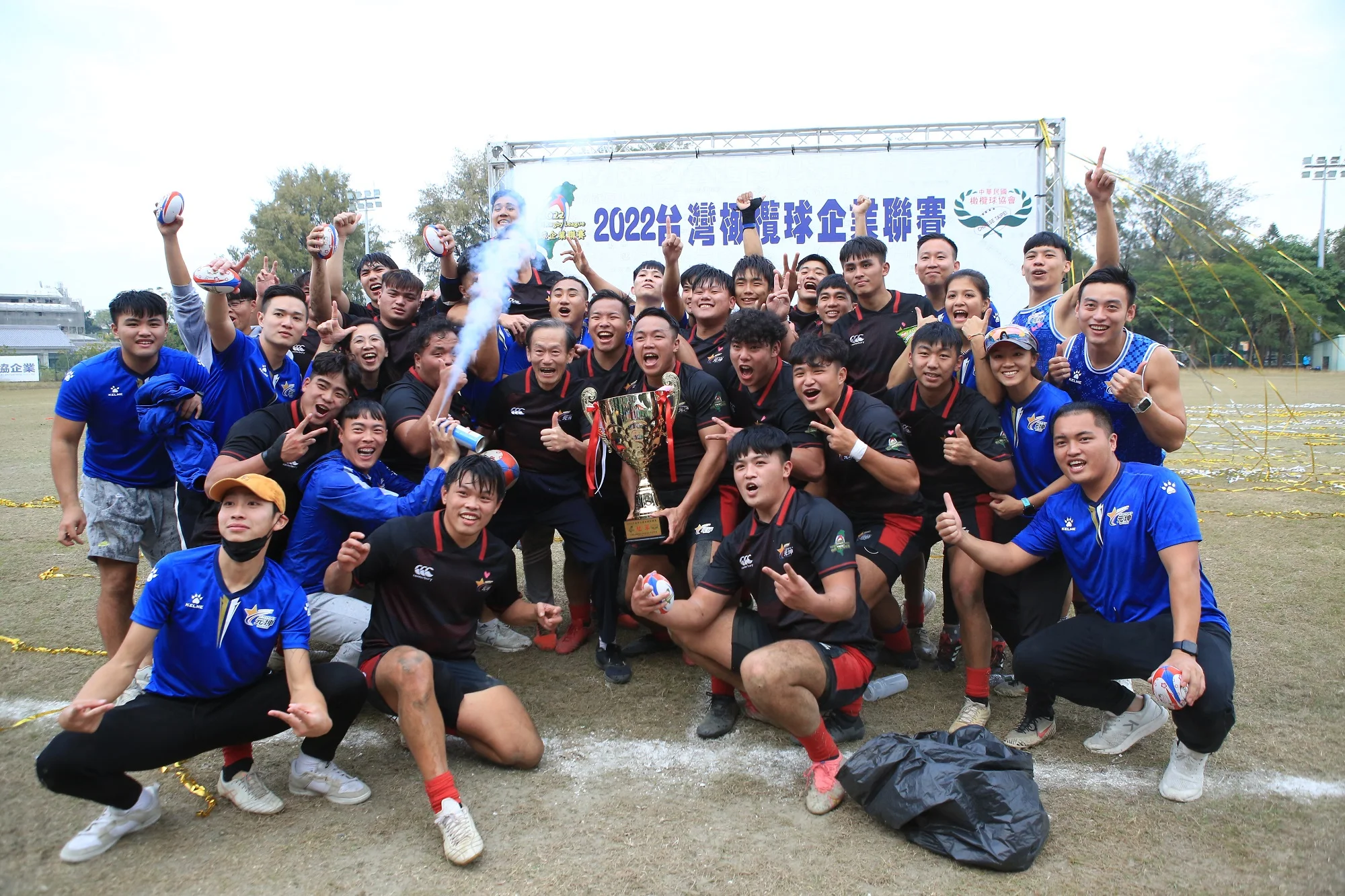 《橄欖球》台北元坤驚險擊敗長大海洋 首屆企業聯賽8戰全勝封王