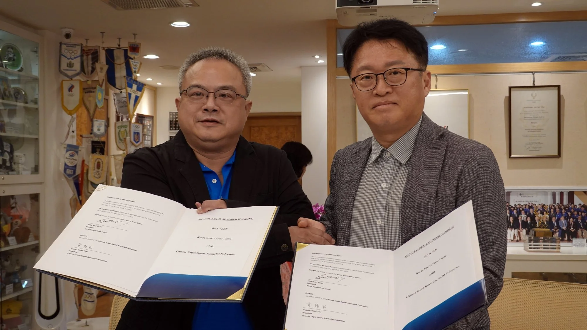 《體壇》韓國體記協會首度訪台 台韓體記簽署合作備忘錄