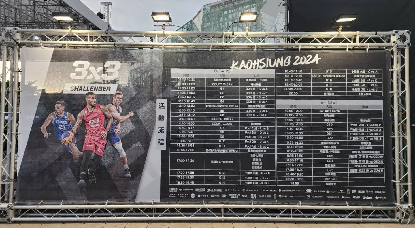 《3×3》國際籃總3×3挑戰賽首度進軍高雄 歡迎球迷進場欣賞高強度賽事