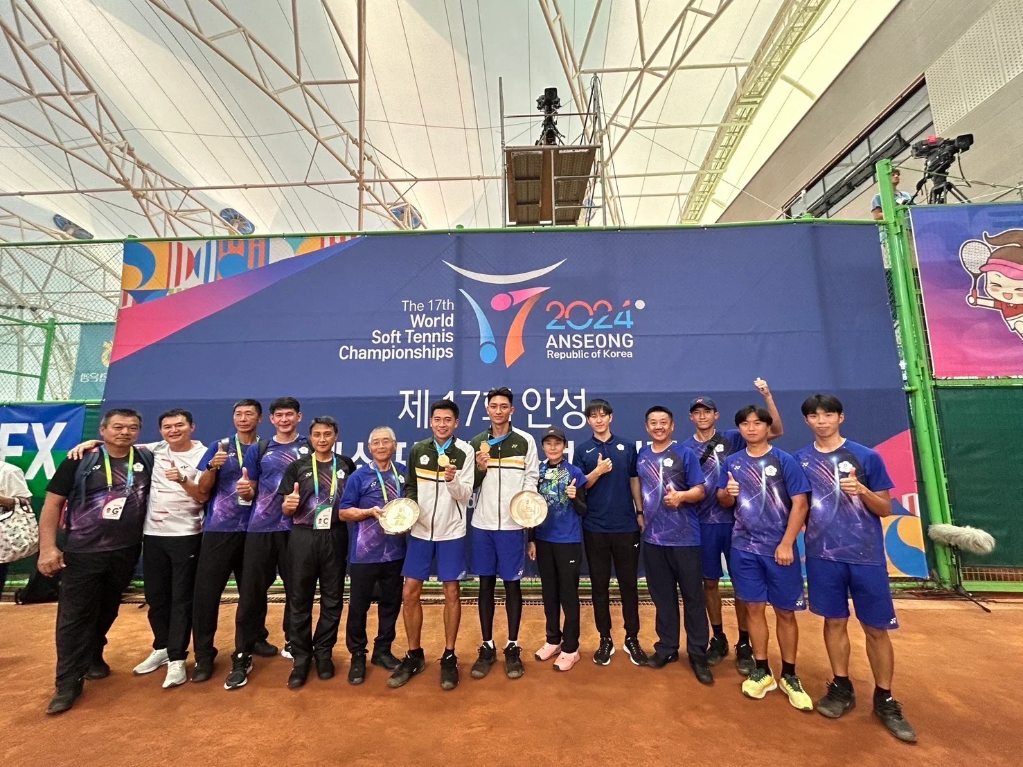 《軟網》余凱文與郭建群力壓地主 南韓世錦賽男雙摘金