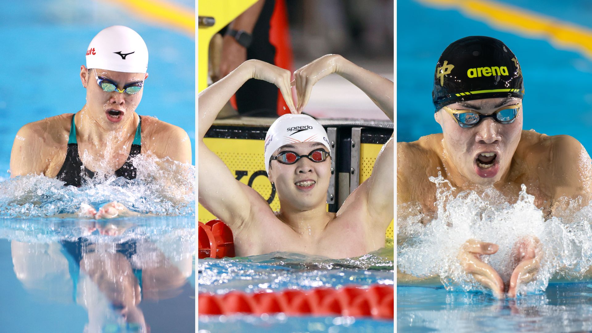 《游泳》林姵彣、張喬禕、張暐堂三泳將 100蛙破大會又達亞運標