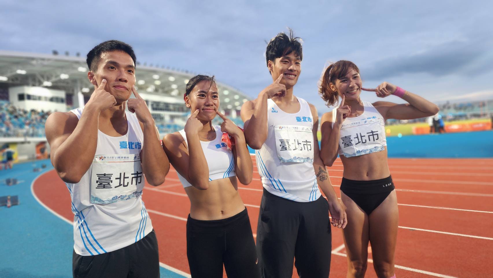 《田徑》專注自己成就團隊 北市葛吳諺明、柳辰諭、王喬弘和廖晏均逆風破混合4X400公尺接力全國