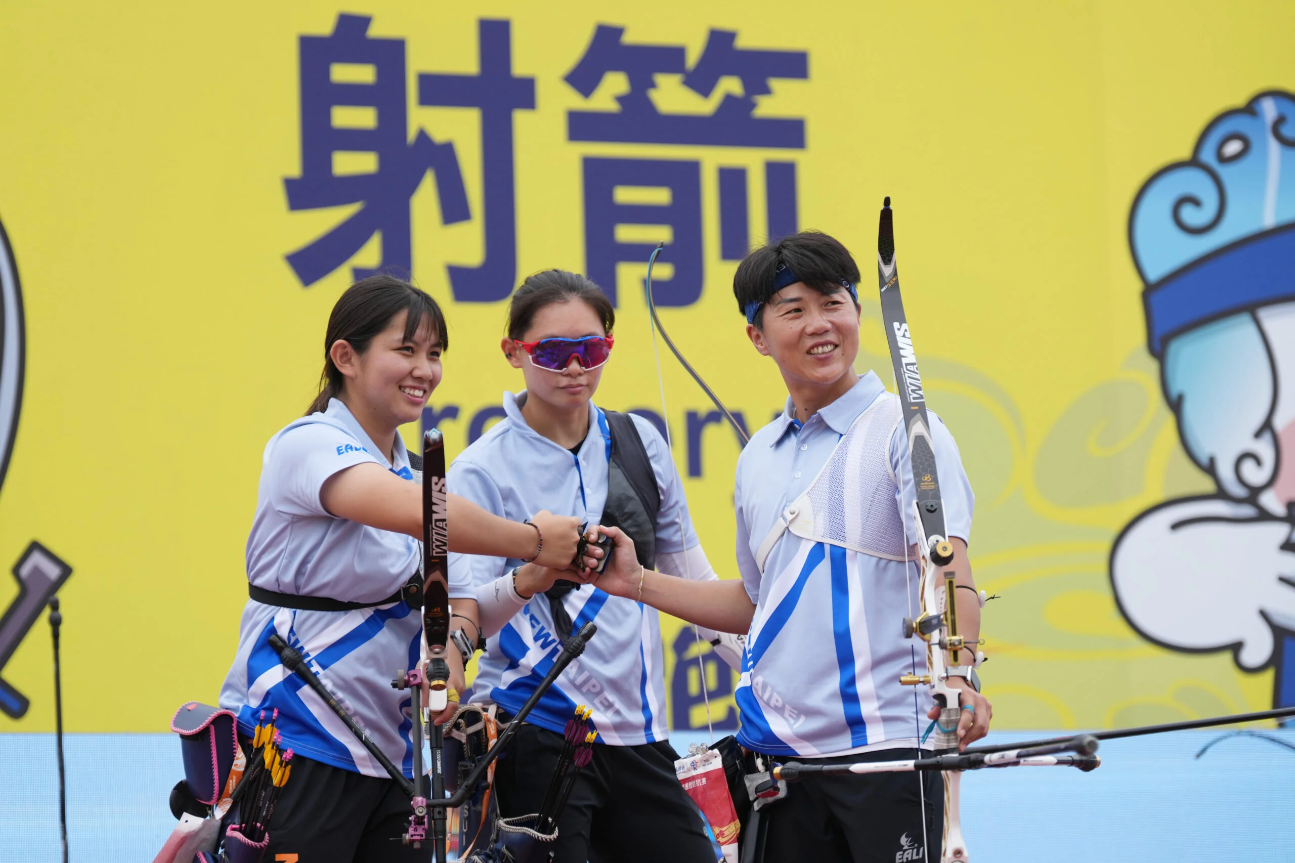 《射箭》拿出金牌的勇氣 雷千瑩率隋昀瑾、風佑築逆轉勝 新北市女團重返榮耀