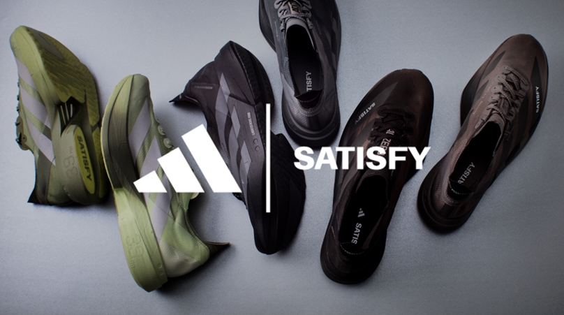 《看裝備》ADIZERO冠軍跑鞋家族再添聯名新作 adidas攜手SATISFY打造全新限量ADIZERO ADIOS PRO 4跑鞋 融合競速性能與文化視角 打破當代跑步文化邊界